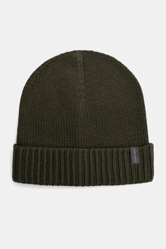 Čepice Icebreaker Vela Cuff vlna zelená IB1052370691