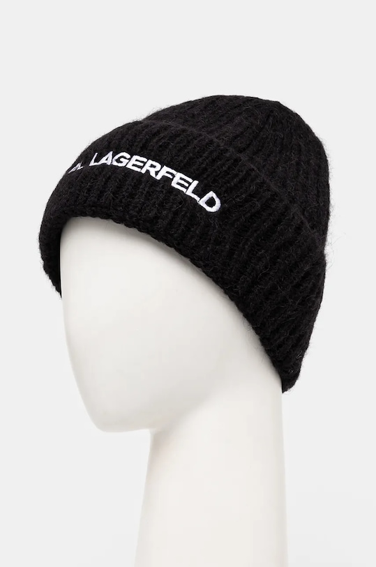 Karl Lagerfeld caciula de lana 246W3411 negru AW24