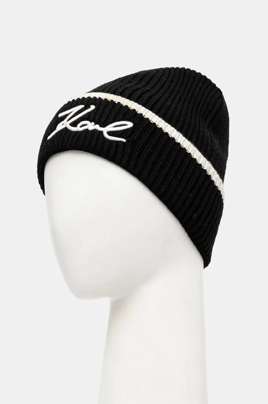 Karl Lagerfeld caciula din amestec de lana 246W3412 negru AW24