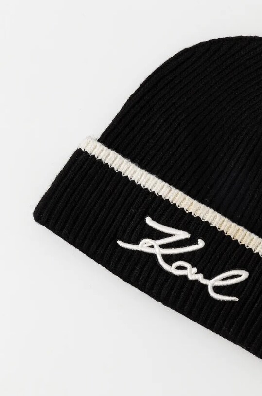 Accesorii Karl Lagerfeld caciula din amestec de lana 246W3412 negru