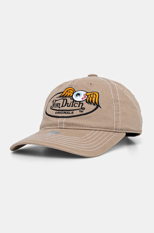 Kšiltovka Von Dutch HOUSTON bavlna béžová 7030218