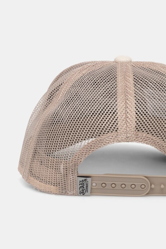 Akcesoria Von Dutch czapka z daszkiem TRUCKER SOHO 7030811 beżowy