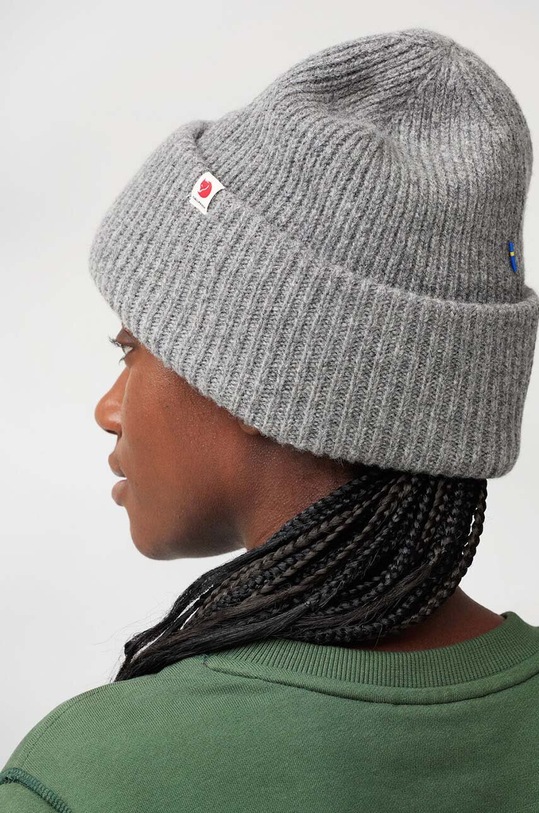Шерстяная шапка Fjallraven Heavy Beanie F12100006.020 серый AW24
