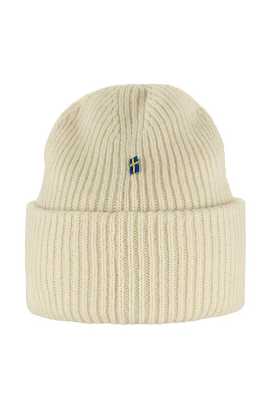 Вълнена шапка Fjallraven Heavy Beanie F12100006.113 бял AW24