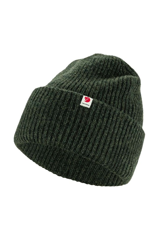 Шерстяная шапка Fjallraven Heavy Beanie плотний зелёный F12100006.662