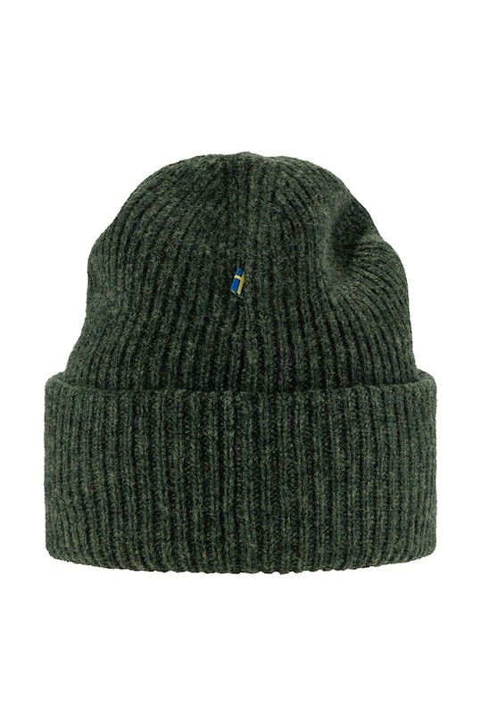 Вълнена шапка Fjallraven Heavy Beanie F12100006.662 зелен AW24