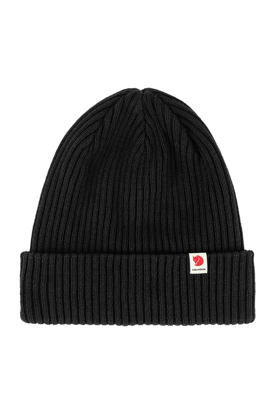 Шапка Fjallraven Rib Hat гладкий чёрный F13100184.550