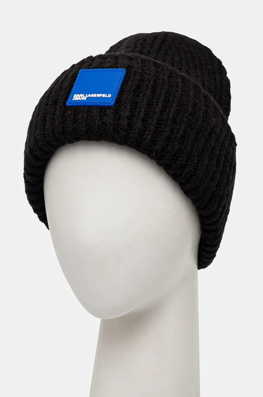 Шапка с примесью шерсти Karl Lagerfeld Jeans 246D3404 чёрный AW24