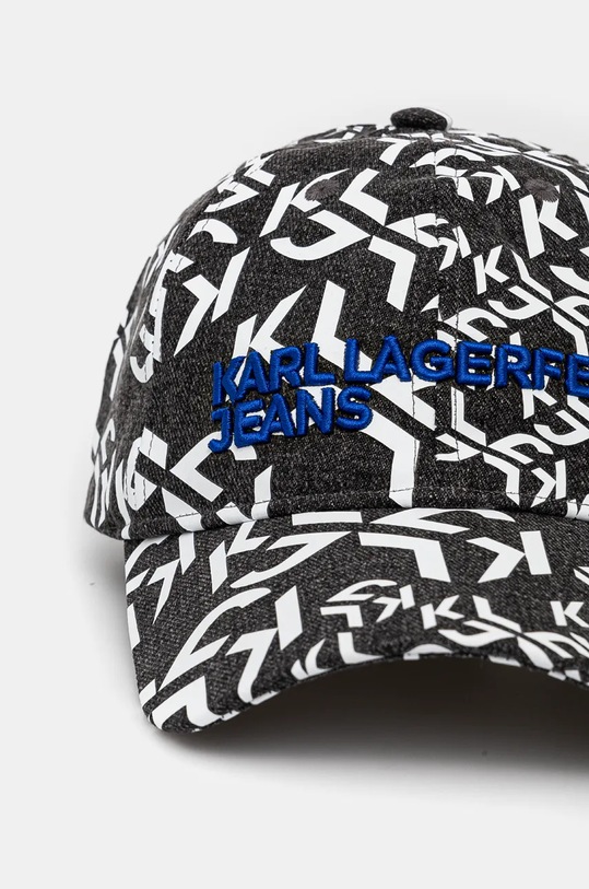 Pamučna kapa sa šiltom Karl Lagerfeld Jeans 246J3401 crna AW24