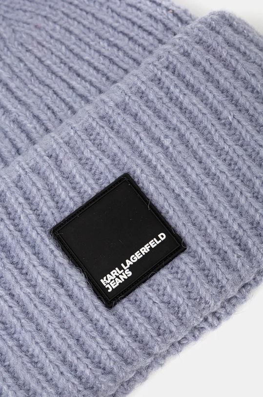 Doplňky Čepice z vlněné směsi Karl Lagerfeld Jeans 246J3404 modrá