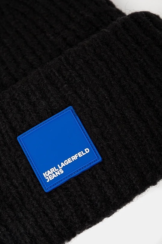 Аксесуари Шапка з домішкою вовни Karl Lagerfeld Jeans 246J3404 чорний