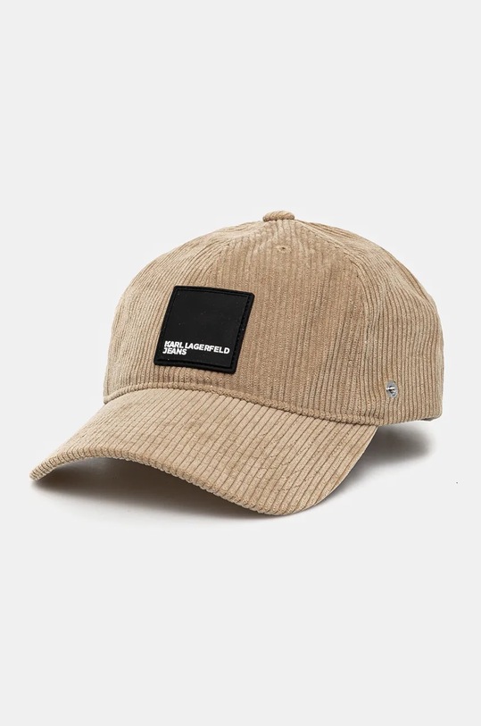 Karl Lagerfeld Jeans șapcă de baseball din catifea altele bej 246D3408