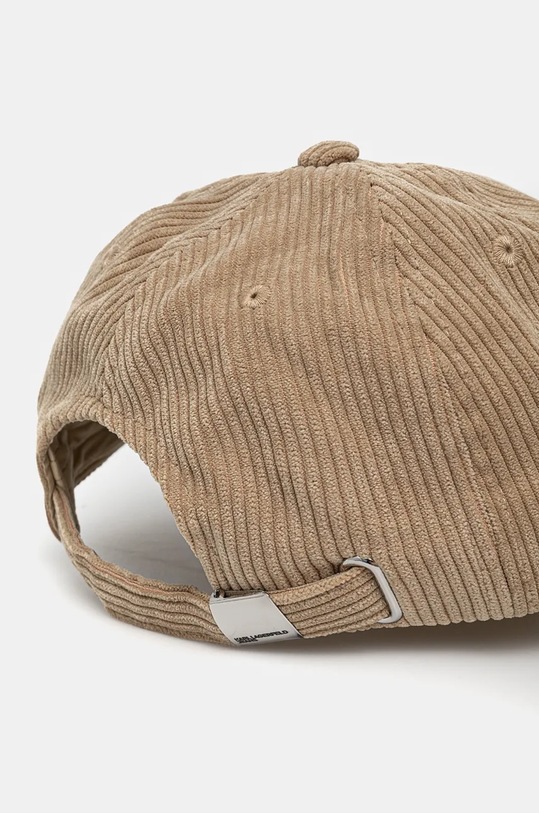 Accesorii Karl Lagerfeld Jeans șapcă de baseball din catifea 246D3408 bej