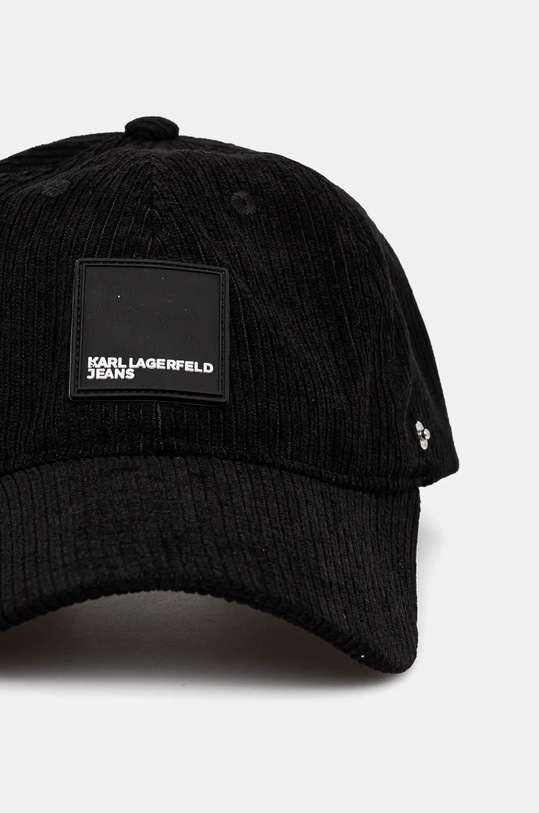 Вельветовая кепка Karl Lagerfeld Jeans 246D3408 чёрный AW24
