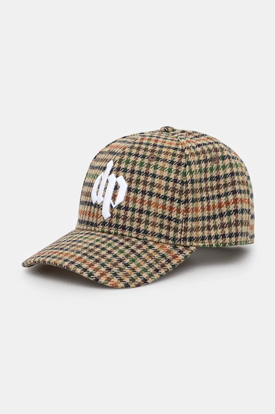 DARKPARK wool blend baseball cap English Shetland all-over print beige UHT01.FAW07.8586