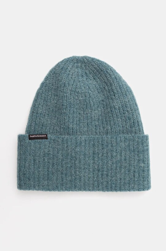 Vlnená čiapka Peak Performance Woolblend Hat vlna tyrkysová G80628