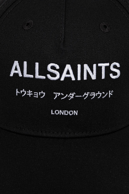 Pamučna kapa sa šiltom AllSaints 29AS200808 crna AW24