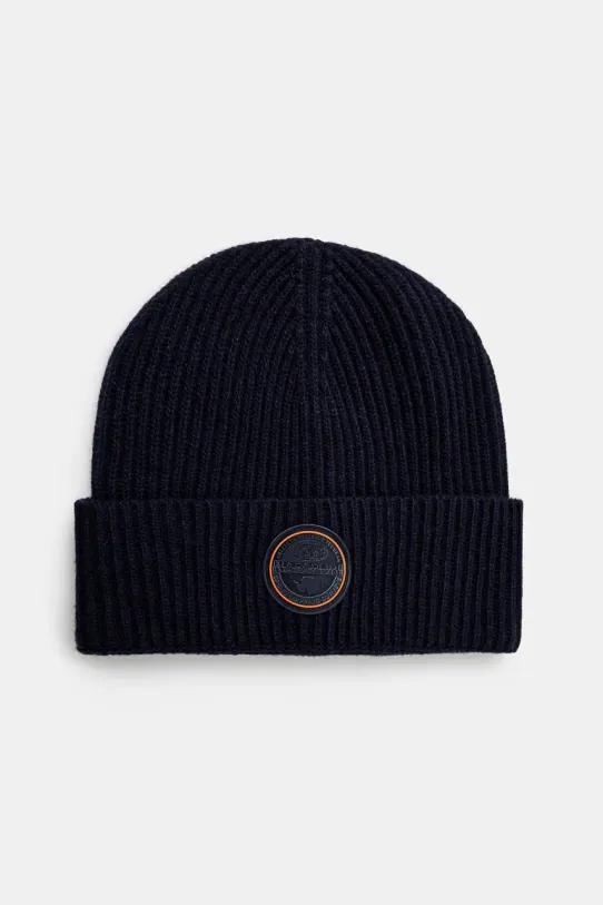 Vlněná čepice Napapijri F-Singine Cap vlna námořnická modř NP0A4I861761