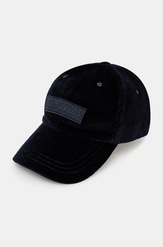 Napapijri czapka z daszkiem bawełniana F-Aar aplikacja granatowy NP0A4IB21761