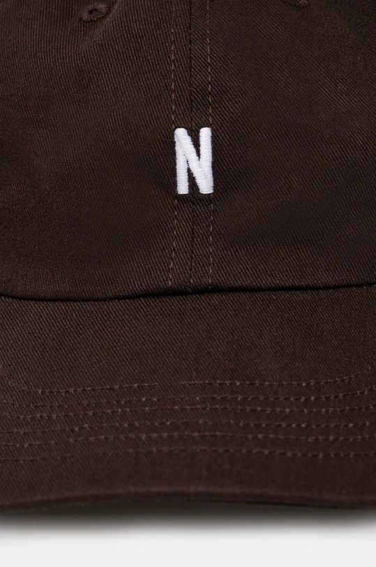 Bavlnená šiltovka Norse Projects Twill Sports Cap N80.0001.2022 hnedá AW24