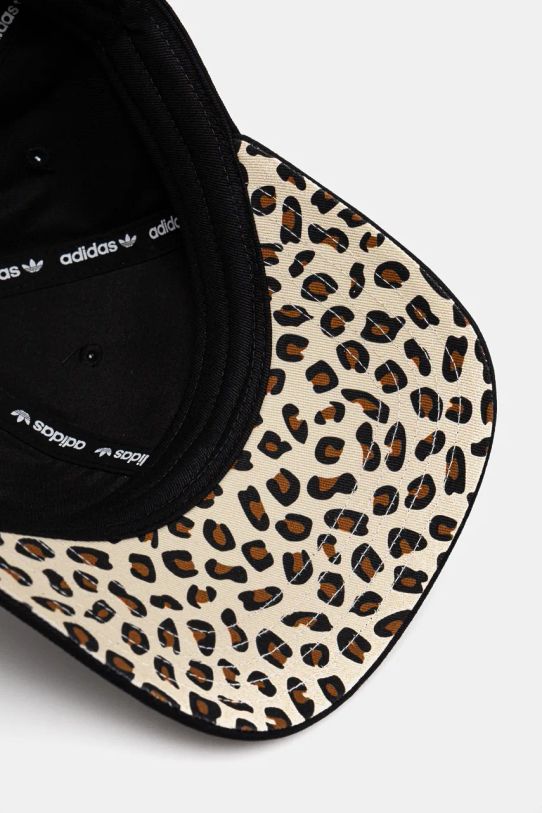 Хлопковая кепка adidas Originals Leopard чёрный IY4102