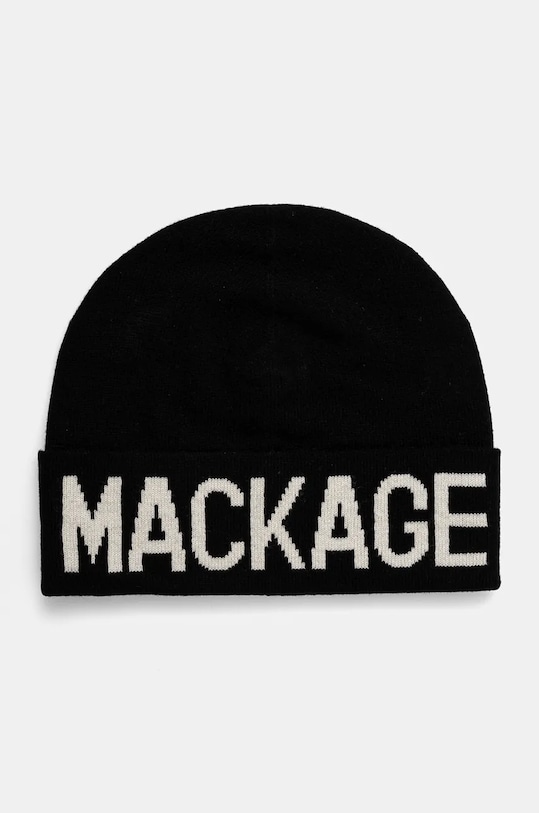Vlněná čepice MACKAGE vlna černá KIKO.Z