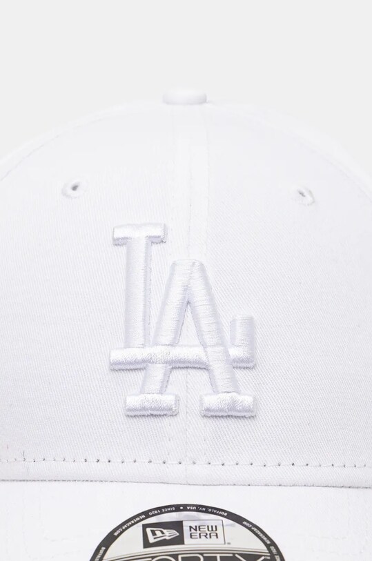 New Era czapka z daszkiem bawełniana LEAGUE ESSENTIAL 9FORTY® LOS ANGELES DODGERS biały 60471461