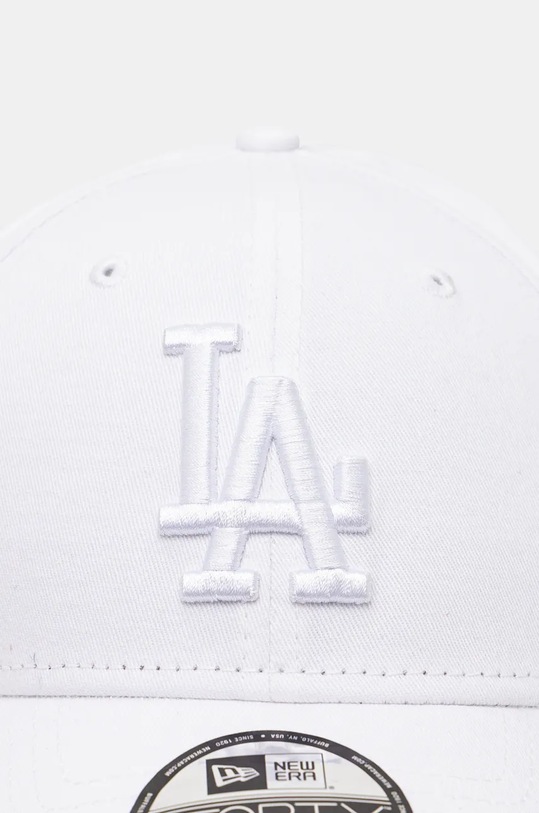 New Era cotton baseball cap LEAGUE ESSENTIAL 9FORTY® LOS ANGELES DODGERS white 60471461