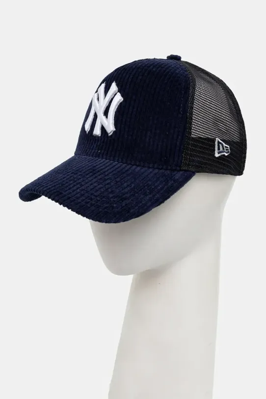 New Era czapka z daszkiem sztruksowa CORD TRUCKER NEW YORK YANKEES pozostałe granatowy 60565523