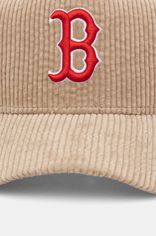Akcesoria New Era czapka z daszkiem CORD TRUCKER BOSTON RED SOX 60565522 beżowy