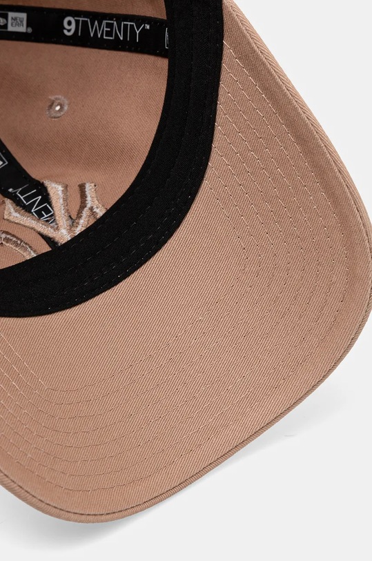 Akcesoria New Era czapka z daszkiem bawełniana ESS 9TWENTY® NEW YORK YANKEES 60565108 brązowy
