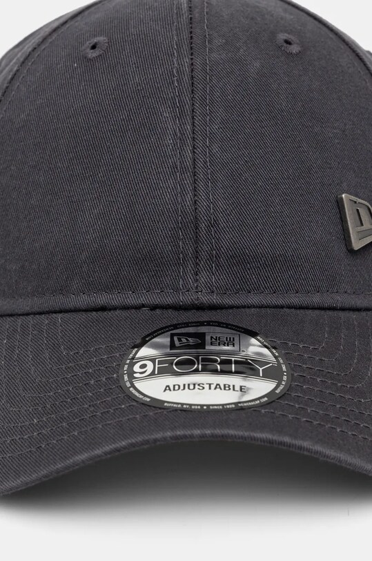 New Era czapka z daszkiem bawełniana PIN 9FORTY® szary 60565475