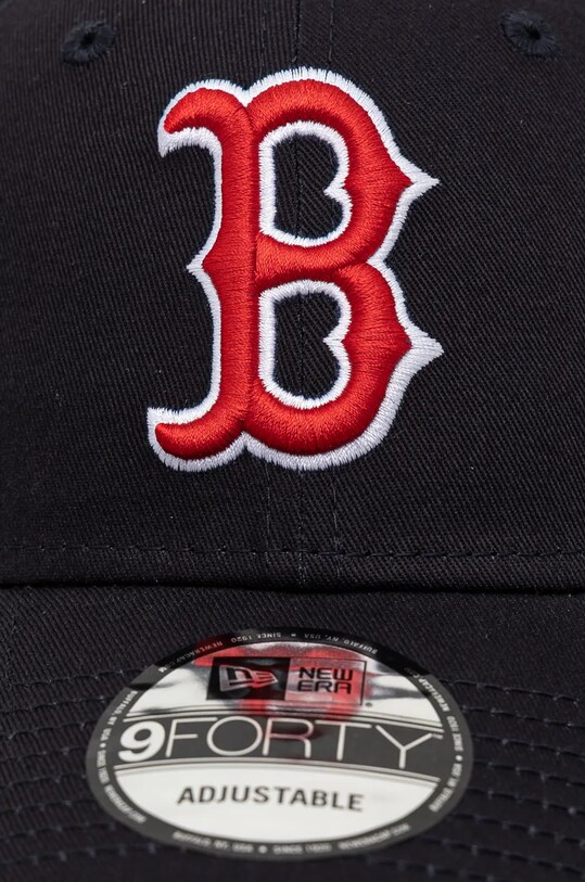 New Era czapka z daszkiem bawełniana MLB SIDE PATCH 9FORTY® BOSTON RED SOX granatowy 60509701