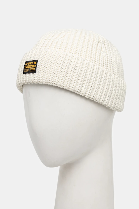 G-Star căciulă din bumbac D24321.B146 bej AW24