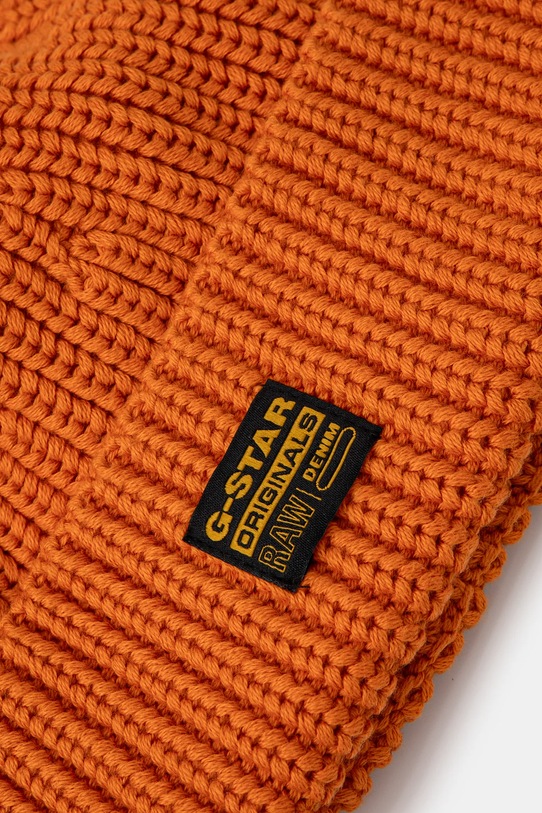 Akcesoria G-Star czapka bawełniana D24321.B146 pomarańczowy
