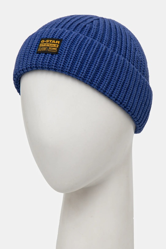 G-Star căciulă din bumbac D24321.B146 albastru AW24