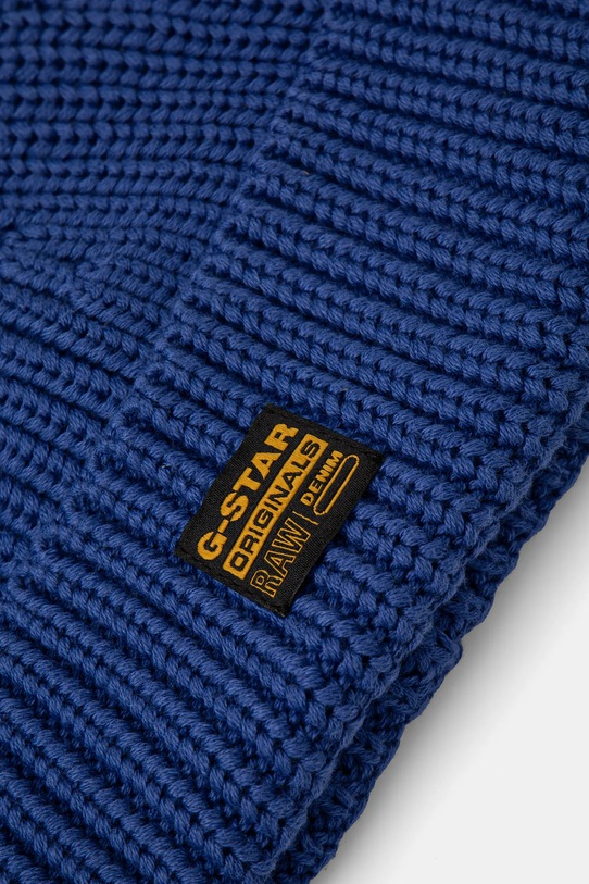 Accesorii G-Star căciulă din bumbac D24321.B146 albastru