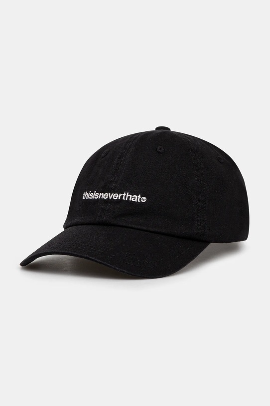 thisisneverthat șapcă de baseball din bumbac T-Logo Cap bumbac negru TN243WHWBC01
