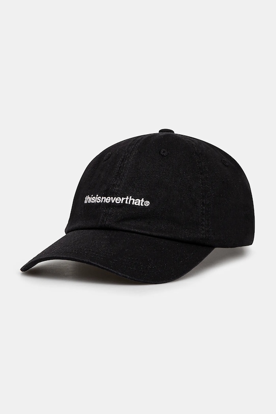 thisisneverthat șapcă de baseball din bumbac T-Logo Cap bumbac negru TN243WHWBC01