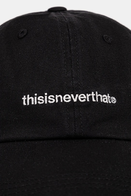 thisisneverthat șapcă de baseball din bumbac T-Logo Cap TN243WHWBC01 negru AW24