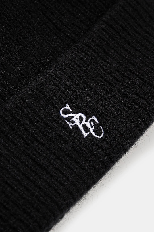 Σκουφάκι Sporty & Rich SRC Wool AC031514302BA01 μαύρο AW24