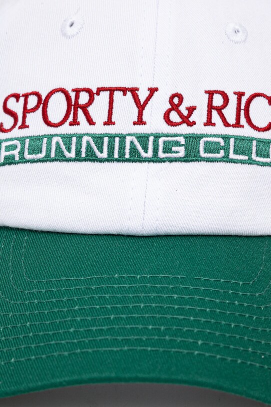 Sporty & Rich czapka z daszkiem bawełniana Finish Line AC040514167WH01 biały AW24