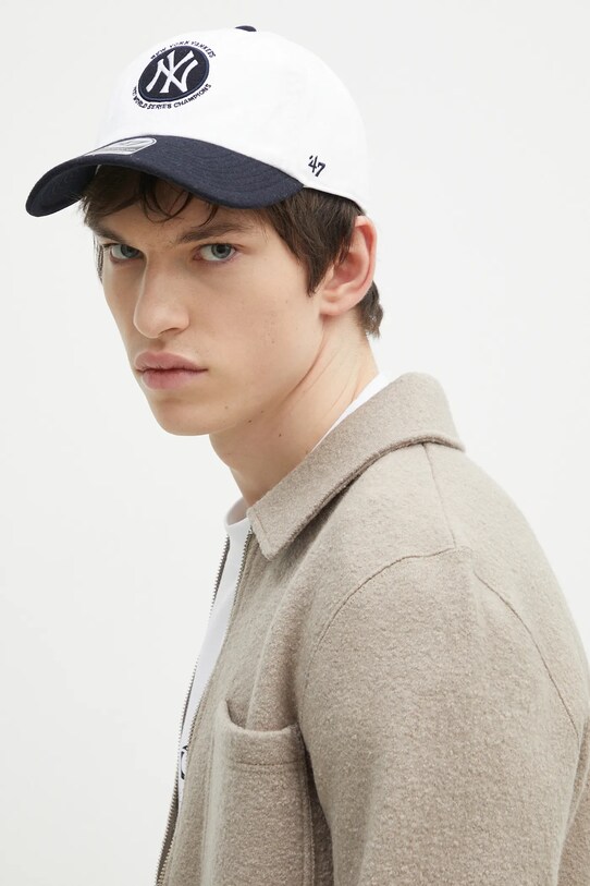 Кепка з домішкою вовни Sporty & Rich Champions AC060505636WH22 білий AW24
