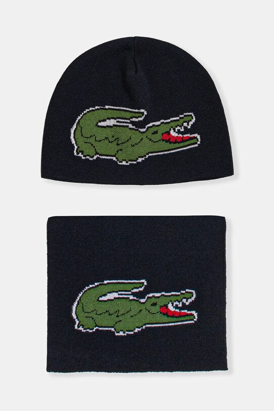 Комплект Lacoste шерсть тёмно-синий RB1515