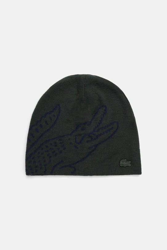 Lacoste czapka wełniana wełna zielony RB3021