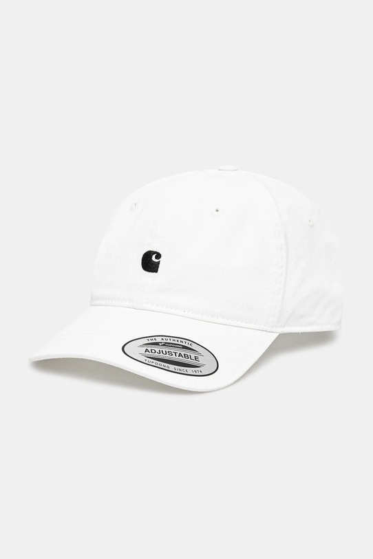 Carhartt WIP czapka z daszkiem bawełniana Madison Logo Cap bawełna biały I023750.00AXX