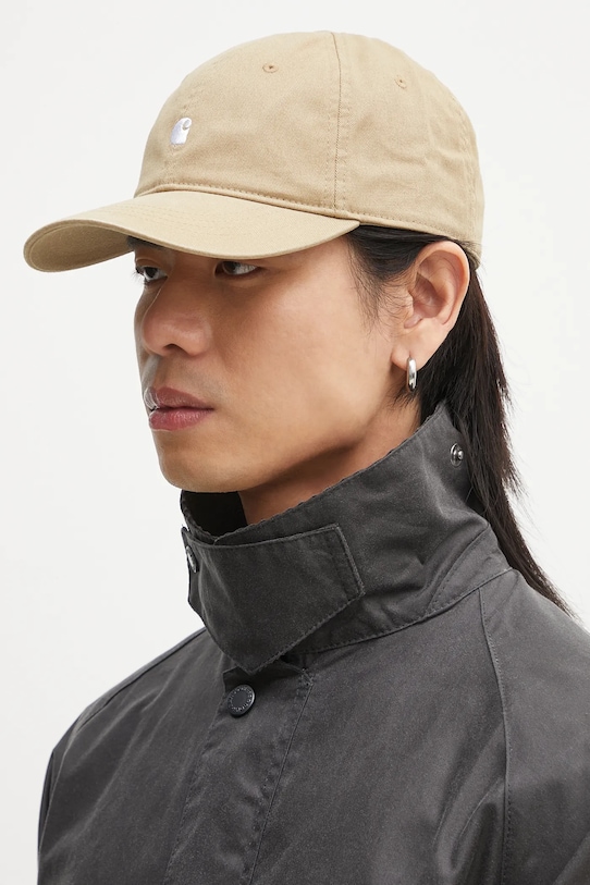 Carhartt WIP cotton baseball cap Madison Logo Cap I023750.1Q5XX brown SS25