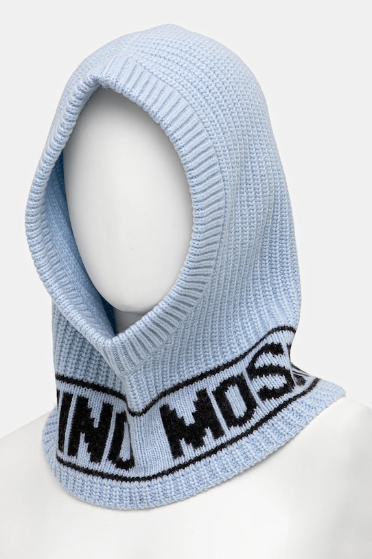 Moschino kominiarka wełniana niebieski M3136.65414