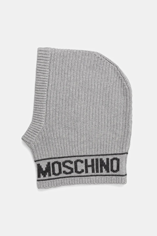 Vlněná kukla Moschino M3136.65414 šedá AW25
