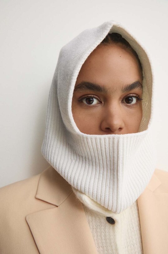 Max Mara Leisure kominiarka wełniana biały 2426576028600
